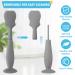 4 Pack Soft Silicone Baby Diaper Cream Spatula Applicator Set - Mini Rash Cream Brush for Newborns (White Gray) - Buy Online on SooperMarket.com