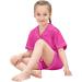 SWOMOG Kids Satin Pyjamas Set - 6-7 Years Rose Red | Short Sleeve 2 Piece Lounge Set for Girls Boys - Buy Online on SooperMarket.com