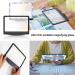 4X Large Ultra Bright LED Page Magnifier - Handheld Magnifier for Reading Seniors and Low Eyesight Person for Reading Small Fonts & Low Vision Seniors (Black) - Buy Online on SooperMarket.com