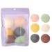 FILFEEL 6 Pieces Konjac Facial Sponge Set  Skin Care Body Cleansing & Gently Exfoliating Sponges Wash Face Flutter Natural Tools(02Round)