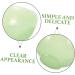 2-Piece Green Terrarium Bowls for Men's Care | Decorative Soap & Shaving Bowl - Jade Glass Containers 11.5x11.5x5cm - Buy Online on SooperMarket.com