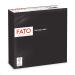 Fato disposable paper napkind ideal for informal lunch and buffets pack with 50 napkins size 33x33 4-folded 2-layer color black FSC certified