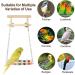 Bird Perches Cage Toys Parrot Wooden Platform Exercise Stands with Wood Swing Ferris Wheel Chewing for for Parakeet Conure Cockatiel Budgies Hummingbird (Style C) - Buy Online on SooperMarket.com