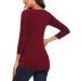Love2Mi Women's Maternity Nursing Shirt- Layered Wrap Top in L-Wine Red M - Buy Online on SooperMarket.com
