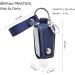 BRICUGLE Hand Sanitizer Holder Keychain with Mini Bottle - Refillable Cosmetic Container for Handbags, Purse, Backpack, and Keys (Blue) - Buy Online on SooperMarket.com