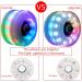 Nezylaf 8 Piece Light Up Roller Skate Wheels with Bearings - Indoor/Outdoor Double Row Skating - 32x58mm 78A - Luminous 6-Color LED - Buy Online on SooperMarket.com