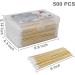 500PCS Precision Gun Cleaning Swabs - 6 Inch Pointed Cotton Swabs with Bamboo Handle - Lint Free & Sturdy - Ideal for Gun Cleaning, Makeup, Electronics - Includes Storage Case - Buy Online on SooperMarket.com