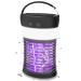 Mosquito Killer lamp Portable Bug Zapper Light Bulbs & Waterproof Camping Lantern 1800mAh Battery USB and Solar Rechargable LED Insect & Fly Killer for Outdoor Home Bedroom Backyard Patio Black