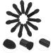 Healeved 400 Pcs Mini Eyeshadow Swab Eyelash Spoolie Eyeshadow Lip Balm Brush Black Plastic - Buy Online on SooperMarket.com