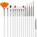 Topyond Complete Nail Art Tool Set with Double Head Rhinestone Drill Pen Nail Brushes and DIY Manicure Painting Accessories - Buy Online on SooperMarket.com