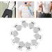 TEUOPIOE 10pcs Heart Shaped Metal Inserts - Pacifier Holder Clips for Home Crafts | International Shipping - Buy Online on SooperMarket.com