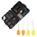 VGEBY Fishing Tackle Set,Carp Fishing Tackle Box Weights Clips Baiting Needles Hook Swivel Rig Kit Containing bait needle