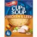 Cuppa Soup Variety Bundle - 4 Delicious Flavours - with Batchelors Cup a Soup Beef & Tomato Chicken & Leek Broccoli & Cauliflower and Mushroom - 16 Sachets in Total - Ready in Minutes - Buy Online on SooperMarket.com