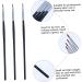 Healeved 4pcs Fine Eyeliner Brush Eyebrow Liner Brush Eyeshadow Cosmetic Eye Wand Lip Liner Fiber - Buy Online on SooperMarket.com
