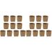 Cabilock 20pcs Wicker Baby Exquisite Grocery Flower Handwoven Crafts Chip Mini Makeup For Dollhouse Ring Natural Bamboo Sweet Goodies Portable Plant Favor Outdoor Anniverary Seagrass