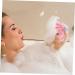 FRCOLOR Body Scrubber Set - 3pcs Ice Cream Bath Balls & Puff for Spa-Quality Cleansing | Perfect Loofah Cleaner & Bathing Sponge for All Skin Types - Buy Online on SooperMarket.com