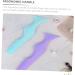 NOLITOY 2pcs Silicone Beauty Ruler Eyeliner Eyebrow Guide Stencils Eyebrow Stencils Aid Blindfold Make up - Buy Online on SooperMarket.com