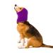 CoBee Soothing earmiths for dogs ear protectors for dogs noise protection pet ear flap Head wrap ears hooded sweater for noise suppression for care bathing (L violet) l Violet