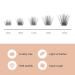 72 Pcs C Curl 8-16mm Lash Clusters DIY Eyelash Extensions - Professional Reusable Makeup for Self-application - Buy Online on SooperMarket.com