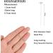 DanLingJewelry 304 Stainless Steel Flat Head Pins 1.97 Inch (50mm) - 23 Gauge - Pack of 100 - Jewelry Making Essentials - Buy Online on SooperMarket.com