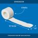 AFFORDTEX Sports Tape Bundle - 8 Adhesive Rolls, Zig-Zag Edge, Skin-Friendly Athletic Tape - 1.5 x 10 Yards for Athletes, Coaches, Amateurs - Buy Online on SooperMarket.com