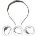 Minkissy Womens Headband Rhinestone Headband Rhinestones Beaded Miss Plate Headband - Buy Online on SooperMarket.com
