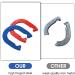 PoPoHoser Heavy Duty Steel Horseshoes Outdoor Game Set - 4 Horse Shoes & 2 Stakes - Fun for Adults and Family in Backyard, Lawn, Beach - Buy Online on SooperMarket.com
