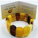 Natural Baltic Amber Stretch Bracelet - Handmade Multicolor Amber Jewelry from Certified Amber Beads - Buy Online on SooperMarket.com