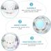 POPETPOP 1pc Nail Art Crystal Cup Glass Container with Lid Crystal Cup for Nails Dappen Dish Nail Tech Transparent Nail Polish Crystal Nail Art Cup White Crystal Vegetable Bowl With Cover 5.5x5.5cm White - Buy Online on SooperMarket.com