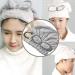 Buy Jseng Ultra Absorbent Microfiber Hair Drying Towel Cap Fast Drying & Soft Shower Cap for Women & Girls | Gray & White - Buy Online on SooperMarket.com