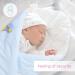 Baby Swaddle Wrap Blanket | Newborn Cotton Swaddling Sleeping Bag 0-3 Months (Ladders Blue) - Buy Online on SooperMarket.com