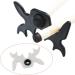 White Plastic Slip-On Moosehead Bridge Head for Pool Cue Stick - Buy Online on SooperMarket.com