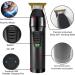 Professional Cordless Hair Clippers Set for Men - Rechargeable with 10 Styling Combs | 2 Pieces Black Gold - Buy Online on SooperMarket.com