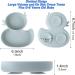 Qshare Baby Silicone Suction Plate with Spoon and Fork - Non Slip Divided Weaning Plates for Baby Toddler (Blue) - Buy Online on SooperMarket.com