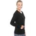 Med Couture Women's Active Collection Warm Terrain Warm Up Jacket - Medium, Black - Buy Online on SooperMarket.com
