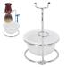 Agatige 2 in 1 Shaving Brush Razor Stand with Stainless Steel Soap Bowl Shaving Kit for Men Boyfriend Husband Dad Birthday Fathers Day Gift