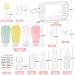 Buy Noideeer 18-Piece Silicone Travel Bottles Set - TSA Approved Perfect for Shampoo Lotion & Gel - Includes Labels & Transparent Bags - Ideal for International Travel - Buy Online on SooperMarket.com