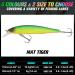 Mat Tiger Jerkbait for Bass Fishing - 85mm Minnow Lure Kit - Suspending Jerk Baits - 1 Pack - Buy Online on SooperMarket.com