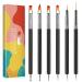 Lofuanna Nail Art Brush Set 6pcs Double Ended Fine Nail Liner Brush Dotting Pen Painting Tools with Nail Extension Gel Brush  Builder Gel Brush  Nail Art Liner Brush and Nail Dotting Pen for Salon at Home DIY Manicure 6p...