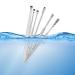 HEIMEABI Innovative Spring Ear Wax Cleaner Tool Set Stainless Steel Ear Cleansing Tool Ear Curette Earwax Removal Kit with Storage Box Beauty Gift Set (D One Size) D One Size