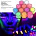 Fluorescent Powder Set - 12 Colors Glow in the Dark Nail Art & Party Decoration | DIY Phosphorus Manicure Accessories for Halloween - Buy Online on SooperMarket.com