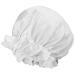 Moonsix Women's Natural Silk Night Cap - Elastic White Satin Bonnet for Hair Care - Buy Online on SooperMarket.com
