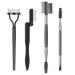 SWEET VIEW Eyelash Comb Eyelash Separator Brow Brush and Eyelash Curler - Professional Eye Makeup Tools (Set of 4)