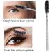 XPP Disposable Eyelash Brushes 100PCS Eye Brow Spoolie Castor Oil Brush Mascara Wands - Crystal Black - Buy Online on SooperMarket.com