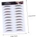 NOLITOY 5pcs Eyebrow Stickers Temporary Brow Tattoos Fake Eyebrows Eyebrow Tool 6d Eyebrow Trimming The Lazy - Buy Online on SooperMarket.com