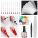 Magical Silk Fiberglass Nail Extension Kit with Building Gel - Nail File, Tweezers, Nail Tips Clip Included - Buy Online on SooperMarket.com