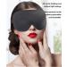 HUIBENYOU 3D Eye Covers for Sleeping - 2pcs Black Sleep Mask for Insomnia, Lunch Breaks & Anytime Rest - Soft, Comfortable & Completely Blindfolded - Buy Online on SooperMarket.com