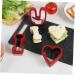 Zerodeko 9 Pcs Valentine's Day Stencils Reusable Cake Mold Kitchen Chocolate Molds Valentines Day Cookie Cutters Letter Stamps for Clay Cookie Mold Sandwich Die Cutting Stainless Steel Red - Buy Online on SooperMarket.com