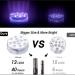 Buy Aled Light Underwater LED RGB Lights - 4 Waterproof Multi-Color Pond Lights with Remote Control & Suction Cups for Fish Tank & Vase Decoration - Buy Online on SooperMarket.com