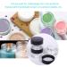 6 x 20ml Refillable Glass Cosmetic Containers - Empty Travel Doses with Screw Caps for Powders Lotions & Creams - Buy Online on SooperMarket.com